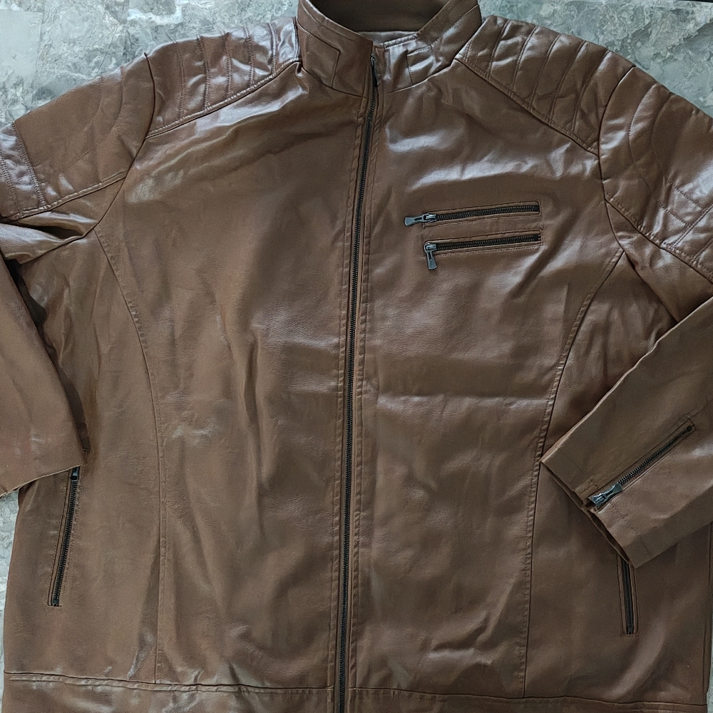 J. Hudu Men's Brown Jacket